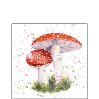 Serviettes 25x25 cm - Painted Fly Agaric 