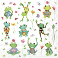 Servietten 25x25 cm - Happy frogs 
