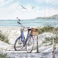 餐巾25x25厘米 - Bike at the Beach 