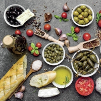 Serviettes 25x25 cm - Mediterranean Food 