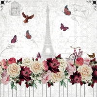 Napkins 25x25 cm - Romantic Paris 