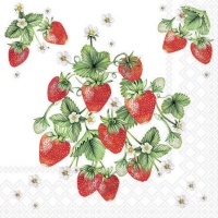 Tovaglioli 25x25 cm - Bunch of strawberries 