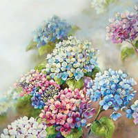 Serwetki 25x25 cm - Hydrangea shades