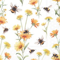 Napkins 25x25 cm - Busy bees