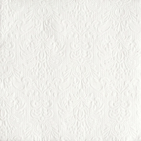 Serviettes 33x33 cm - Elegance White 