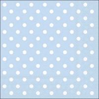 Салфетки 33x33 см - Pastel Dots Blue 