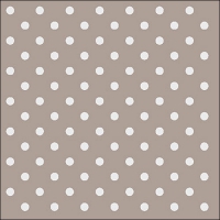 Napkins 33x33 cm - Dots Taupe 
