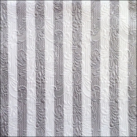 Tovaglioli 33x33 cm - Elegance Stripes Silver 