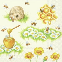 Serwetki 33x33 cm - Bees 