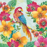 Serviettes 33x33 cm - Tropical Parrot 
