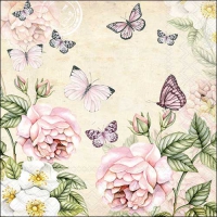 Serviettes 33x33 cm - Botanical cream 