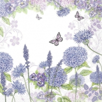 Servilletas 33x33 cm - Purple Wildflowers 
