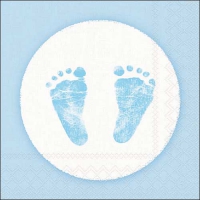 Serviettes 33x33 cm - Baby steps boy 