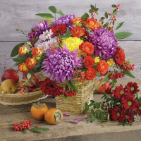 Serwetki 33x33 cm - Autumn Bouquet 