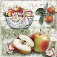 Serwetki 33x33 cm - Apple Basket 