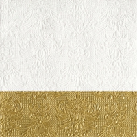 Servilletas 33x33 cm - Elegance Dip Gold 