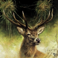 Serviettes 33x33 cm - Proud Deer 
