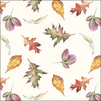 Serviettes 33x33 cm - Falling Leaves 