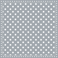 Servilletas 33x33 cm - Stripes Dots Grey 