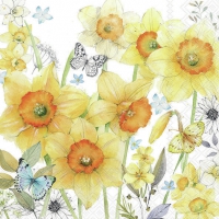 Servietten 33x33 cm - Classic Daffodils 