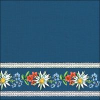 餐巾33x33厘米 - Bavarian Flowers Blue 