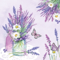 Serviettes 33x33 cm - Lavender Jar Lilac 