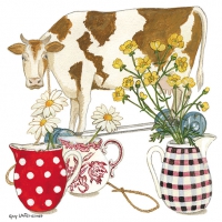 Tovaglioli 33x33 cm - Cow 