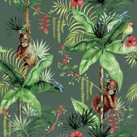 餐巾33x33厘米 - Orangutan Green 