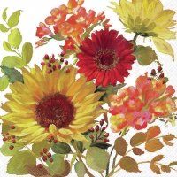 Serwetki 33x33 cm - Sunny Flowers Cream 