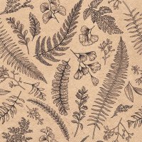 Napkins 33x33 cm - Recycled Leaves and herbs