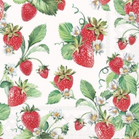Servietten 33x33 cm - Garden Strawberries 