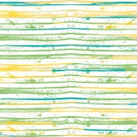 Serviettes 33x33 cm - Watercolour Lines Green 