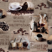 Servetten 33x33 cm - Brasil coffee 