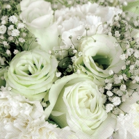 Servetten 33x33 cm - Roses bouquet 