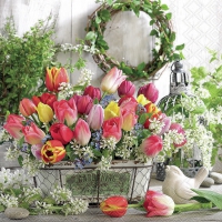 Serviettes 33x33 cm - Spring Bouquet 