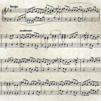 Servilletas 33x33 cm - Sheet music 