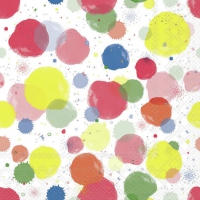 Napkins 33x33 cm - Splash dots Mix 
