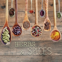Servilletas 33x33 cm - Herbs & Spices 