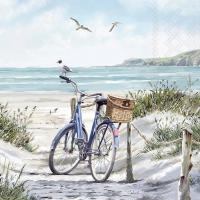 餐巾33x33厘米 - Bike at the beach 