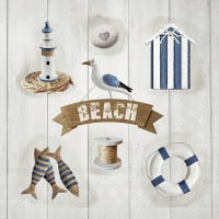 餐巾33x33厘米 - Beach elements 