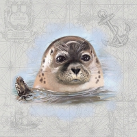 Napkins 33x33 cm - Seal 