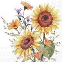 Napkins 33x33 cm - Sunflowers 