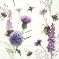 Салфетки 33x33 см - Bumblebees in the Meadow 