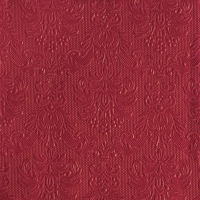 餐巾33x33厘米 - Elegance dark red 