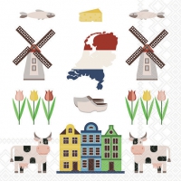 餐巾33x33厘米 - Holland Symbols 