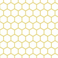 Serwetki 33x33 cm - Hexagon Yellow 