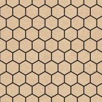 Napkins 33x33 cm - Recycled Hexagon Nature 