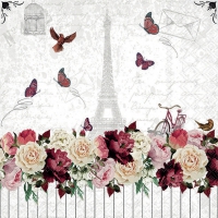 Napkins 33x33 cm - Romantic Paris 