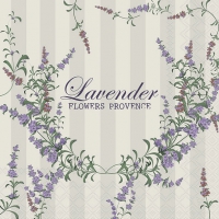 Servietten 33x33 cm - Lavender flowers 
