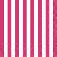 餐巾33x33厘米 - Stripes magenta 